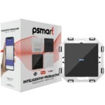 PSMART skārienslēdzis 1 ķēdes melns stikls RM sērija WiFi TUYA (modulis bez rāmja)