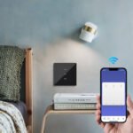 PSMART RM sērijas skārienslēdzis 3 ķēdēm (melns stikls) WiFi TUYA - Image 2