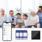 PSMART RM sērijas skārienslēdzis 3 ķēdēm (melns stikls) WiFi TUYA - Image 5