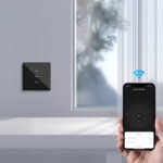 PSMART rullo žalūziju kontrolieris melns stikls RM WiFi TUYA - Image 3