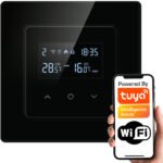 PSMART uzlādējams termostats 16A melns RM WiFi TUYA