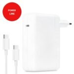 Klēpjdatora strāvas adapteris USB‑C 140W (PD3.0/QC3.0) ar USB‑C–USB‑C kabeli 1,8 m, balts