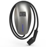 Elektroauto uzlādes stacija Type 2 (Mennekes) 22 kW 32A 3 fāžu ar 5 m kabeli, Wi‑Fi/Bluetooth, RFID, IP65