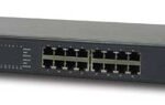 16 portu gigabitu Ethernet slēdzis (10/100/1000 Mbps), 1U