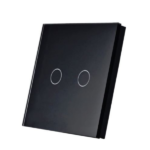 SmartWise TEREM2B Bluetooth (eWeLink-Remote) bezvadu skārienslēdzis, melns, 2 pogas