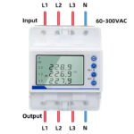 OXT Inteliģentais trīsfāzu enerģijas skaitītājs ar releju 100A (DIN sliede) Wi‑Fi + Bluetooth, Tuya - Image 4