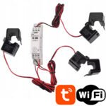 OXT Smart 3‑fāžu divvirzienu elektroenerģijas skaitītājs DIN ar strāvas transformatoriem 3×100A, Wi‑Fi (Tuya/Smart Life)