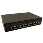 PoE slēdzis (switch) 8x Gigabit PoE + 2x Gigabit uplink, 120W, unmanaged