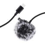 Puluz PU425 piespraužams kondensatora mikrofons ar USB-C, 1,5 m - Image 3