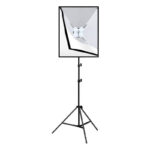 Puluz studijas apgaismojuma komplekts PU5071EU ar 50 x 70 cm softbox, statīvu un 4 LED spuldzēm
