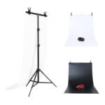 Puluz studijas fona sistēma 70–200 cm ar 2 foniem, DCA0976