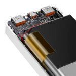 Powerbank Baseus Bipow 10000mAh 20W (balts) - Image 4