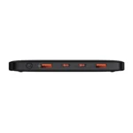 Powerbank Baseus Blade 20000mAh 100W (2xUSB-A, 2xUSB-C) ar USB-C–USB-C kabeli, melns - Image 4