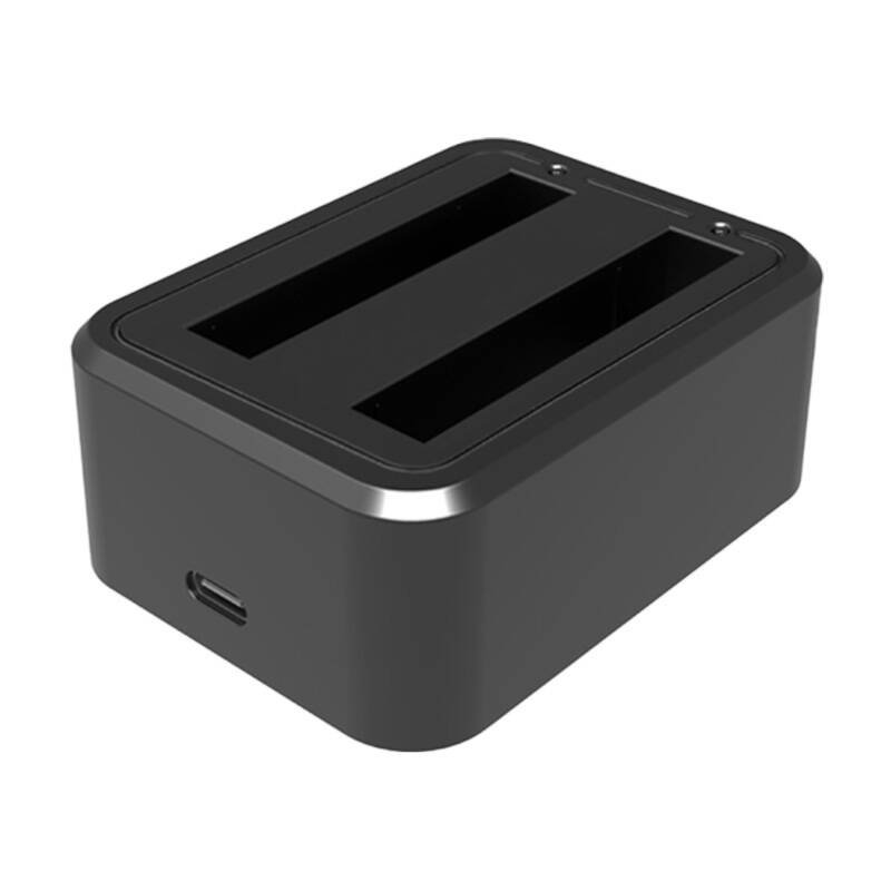 36411_1.jpg PULUZ PU818 divu akumulatoru USB-C lādētājs Insta360 X3 kamerai - Image 1