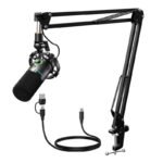 Maono PD200XS Dynamic Microphone (Black) – USB-C & XLR, RGB, Cardioid - Image 2