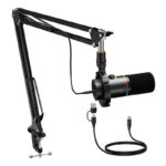 Maono PD200XS Dynamic Microphone (Black) – USB-C & XLR, RGB, Cardioid - Image 3