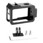 PULUZ metāla aizsargkorpuss ar Cold Shoe stiprinājumu DJI Osmo Action 4/3
