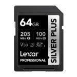 Lexar Professional SILVER PLUS SDXC 64GB atmiņas karte