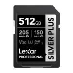 Lexar Professional SILVER PLUS SDXC 512GB atmiņas karte (UHS-I, U3, V30)