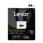 Lexar High-Endurance microSDHC/microSDXC atmiņas karte 64GB (U3/V30, līdz 100MB/s) - Image 3