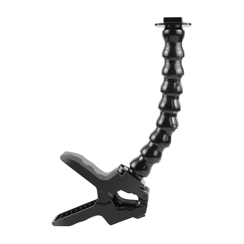 52973_1.jpg Puluz PU740B regulējams sporta kameras stiprinājums ar skavu - Image 1