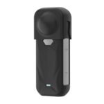 PULUZ silikona aizsargmaciņš ar objektīva vāciņu Insta360 X5 kamerai, melns - Image 2