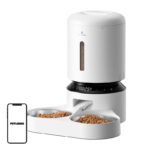 Petlibro Granary viedā automātiskā barotava ar dubulto bļodu, 5 L, balta