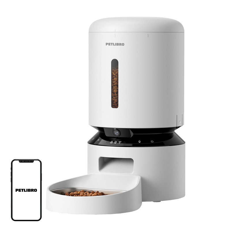 53483_1.jpg Petlibro Granary viedā mājdzīvnieku barotava ar kameru, 5 L, balta - Image 1
