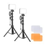 Neewer BP66 studijas komplekts – 2x LED lampas ar filtriem un statīviem