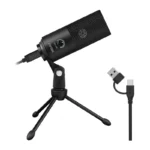 Fifine K669B USB kondensatora mikrofons (melns) - Image 3