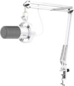 Fifine K688W dinamiskais mikrofons (balts) USB-C/XLR - Image 4