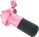 Fifine K688P dinamiskais mikrofons (rozā) USB-C/XLR - Image 4