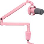Fifine T688P dinamiskais mikrofons (rozā) ar USB‑C un XLR + mikrofona roka