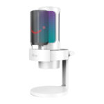Fifine A8W USB kondensatora mikrofons ar statīvu (balts)