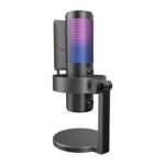 Fifine A9 studijas kondensatora USB mikrofons ar galda statīvu (melns) - Image 3