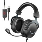 FIFINE H9 Gaming Headphones (Black) – 7.1 Surround, USB-A & 3.5 mm, Detachable Mic - Image 2