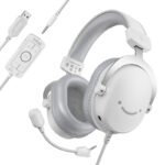 FIFINE H9W Gaming Headset (White) – 7.1 Surround, USB-A & 3.5mm, Detachable Mic - Image 2