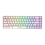 Fifine GK1W mehāniskā tastatūra 65% RGB (balta)