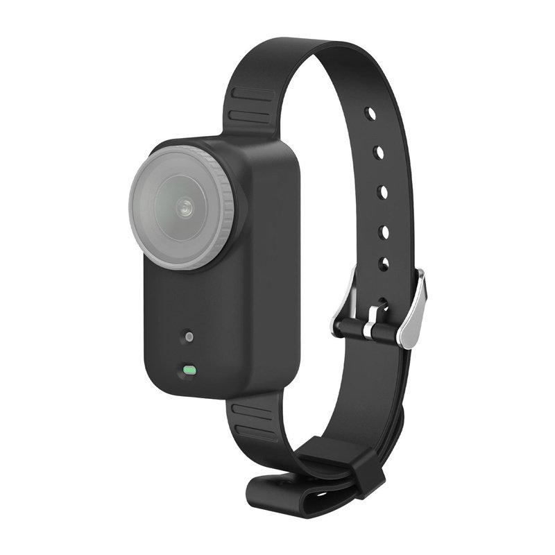 56216_1.jpg Puluz silikona stiprinājuma siksna / mājdzīvnieka kaklasiksna DJI Osmo Nano kamerai, melna - Image 1