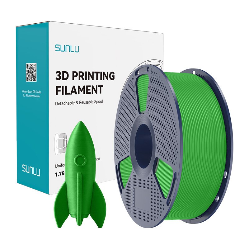57733_1.jpg Sunlu PLA High-Speed filaments 3D printerim – zaļš - Image 1