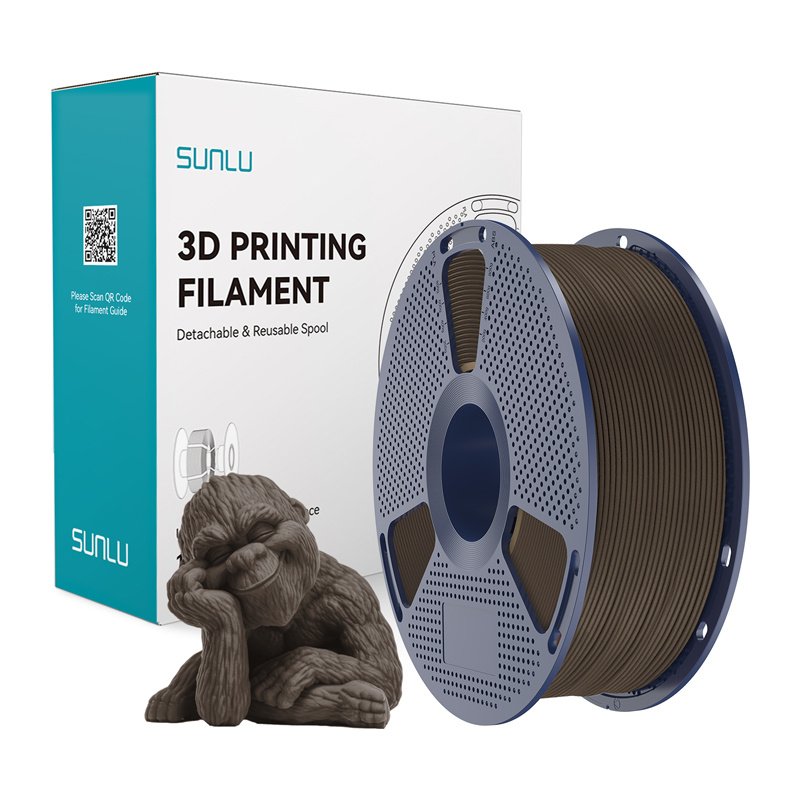 58107_1.jpg Sunlu Wood Filament (Walnut) - Image 1