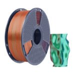 Sunlu PLA+ Silk Tri-Color Filament Orange-Blue-Green - Image 2