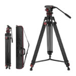Neewer TP75 regulējams video statīvs ar šķidruma (fluid) galvu, 10 kg