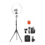 Neewer SRP18C Selfie Kit ar apaļo RGB LED riņķa lampu (48 cm) un statīvu