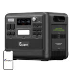 FOSSIBOT F2400 2400W Portatīvā enerģijas stacija 2048Wh (Melna)