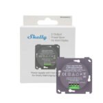 Shelly 2 Output Power Base Wall Display X1i/X2i – 2 kanālu releja un barošanas modulis