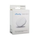 Shelly Button Add-on virsapmetuma korpuss ar pogu Shelly Plus, Gen3 un Gen4 moduļiem, balts
