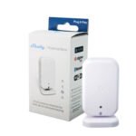 Shelly Presence Gen4 mmWave klātbūtnes un gaismas sensors ar Wi‑Fi, Zigbee, Bluetooth un Matter, balts