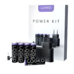 Shelly LOQED Power Kit – lādētāja adapteris ar 8× AA Ni-MH akumulatoriem