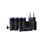 Shelly LOQED Power Kit – lādētāja adapteris ar 8× AA Ni-MH akumulatoriem - Image 2